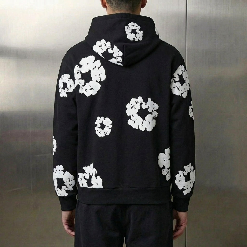 Denim Tears The Cotton Wreath Hoodie 'Black'