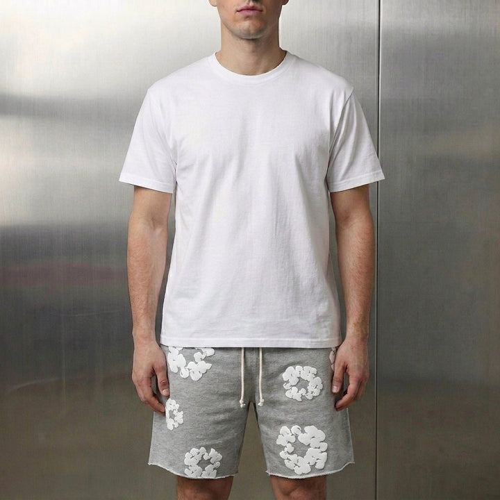 Denim Tears The Cotton Wreath Sweatshorts 'Grey'