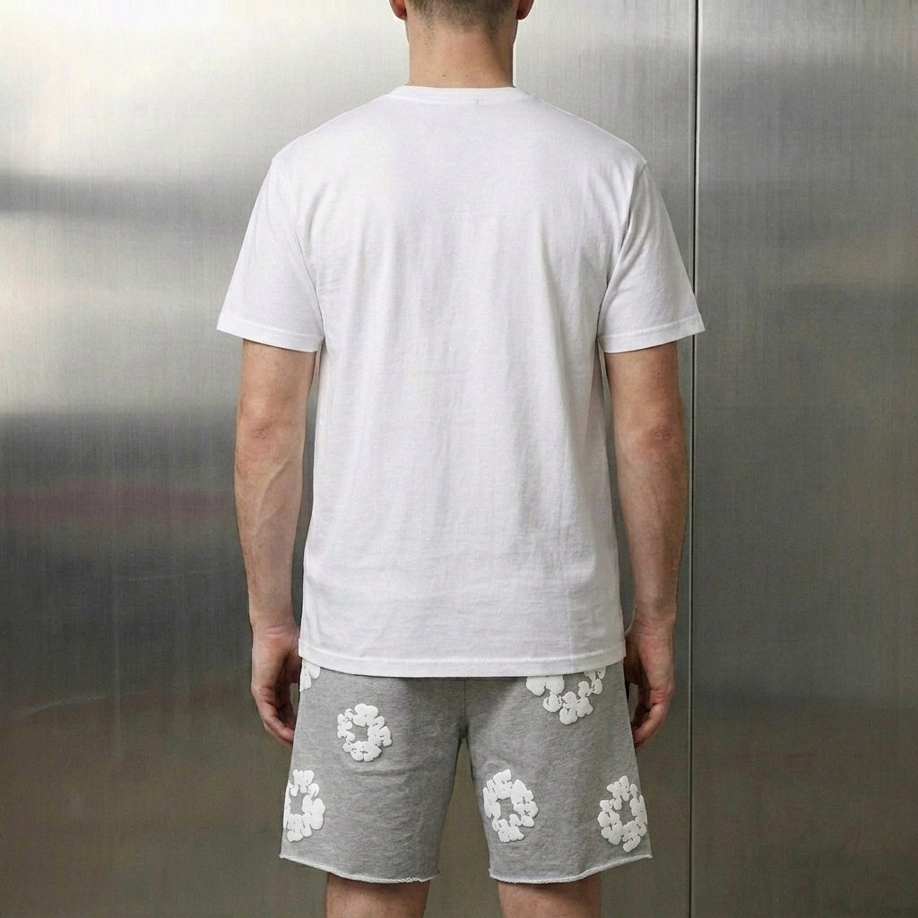 Denim Tears The Cotton Wreath Sweatshorts 'Grey'