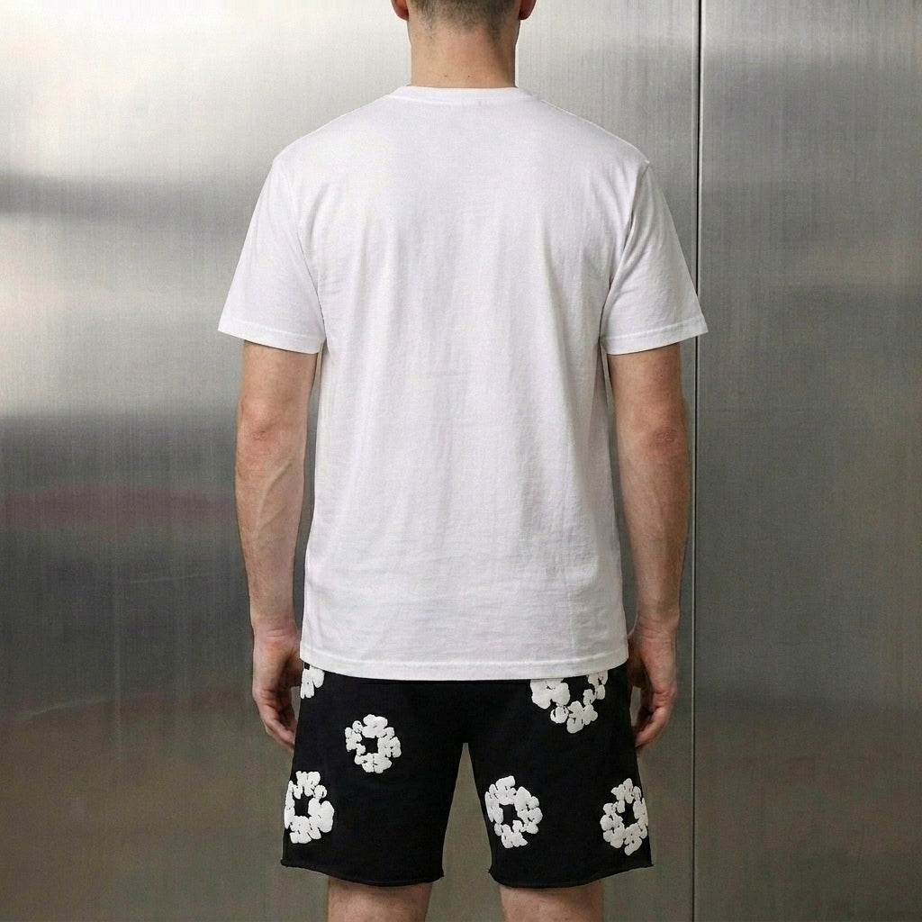 Denim Tears The Cotton Wreath Sweatshorts 'Black'