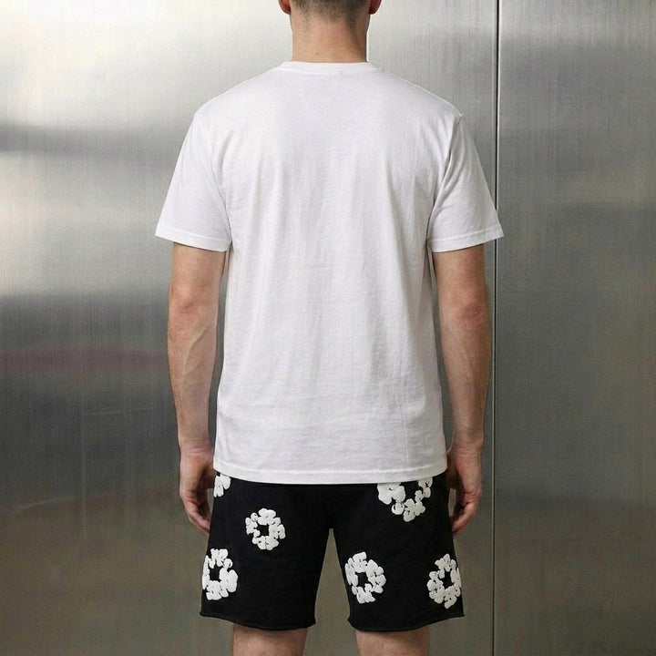 Denim Tears The Cotton Wreath Sweatshorts 'Black'