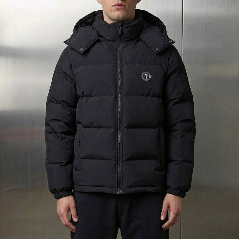 Trapstar Irongate Detachable Hooded Puffer Jacket 'Black'