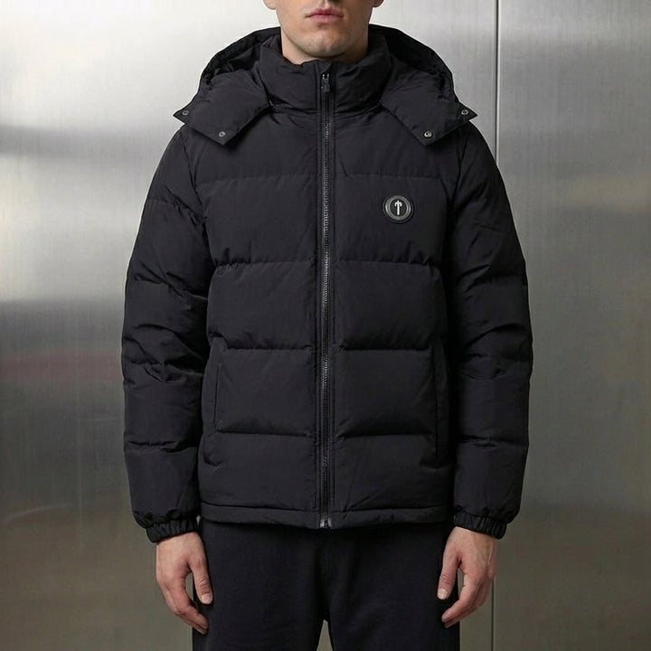 Trapstar Irongate Detachable Hooded Puffer Jacket 'Black'