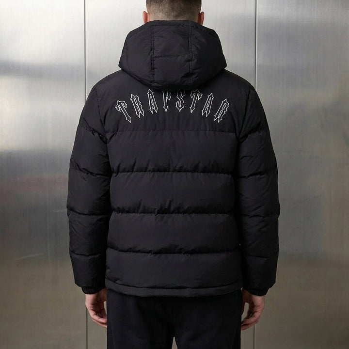 Trapstar Irongate Detachable Hooded Puffer Jacket 'Black'