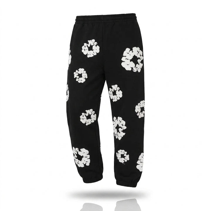 Denim Tears The Cotton Wreath Sweatpants 'Black'