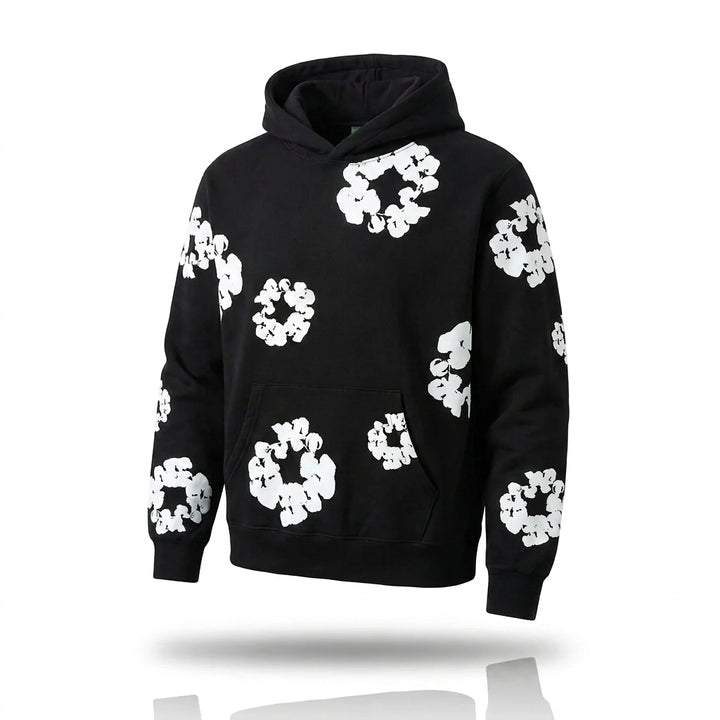 Denim Tears The Cotton Wreath Hoodie 'Black'