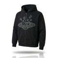 Broken Planet Zip-Up Hoodie 'Midnight Black'
