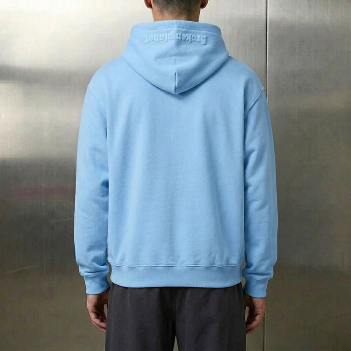 Broken Planet Zip Up Hoodie 'Sky Blue'