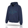 Broken Planet Zip-Up Hoodie 'Deep Navy'