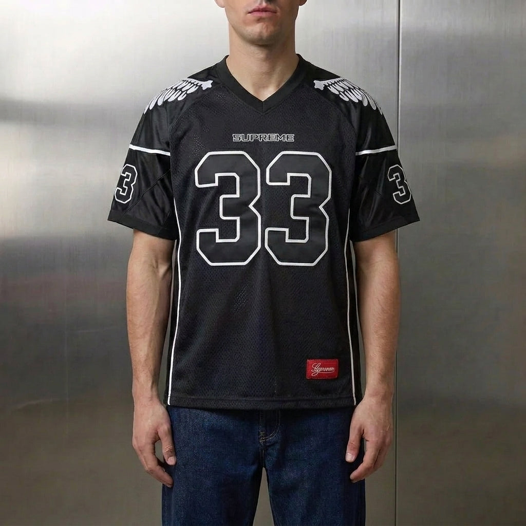 Supreme Wings Football Jersey 'Black'