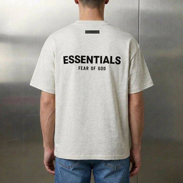 Fear of God Essentials T-Shirt 'Light Heather Oatmeal' (SS22)