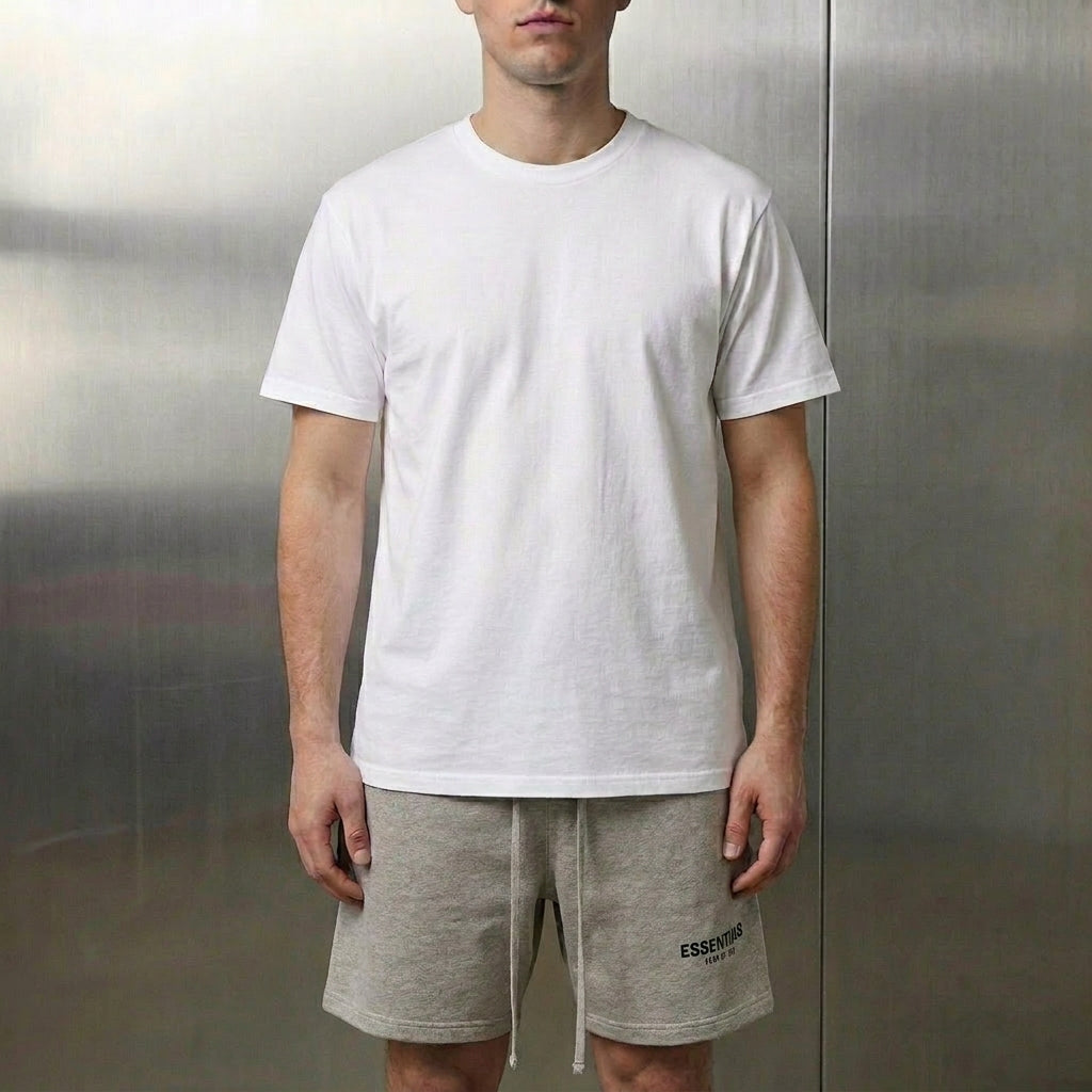 Fear of God Essentials Shorts 'Dark Heather Oatmeal' (SS22)