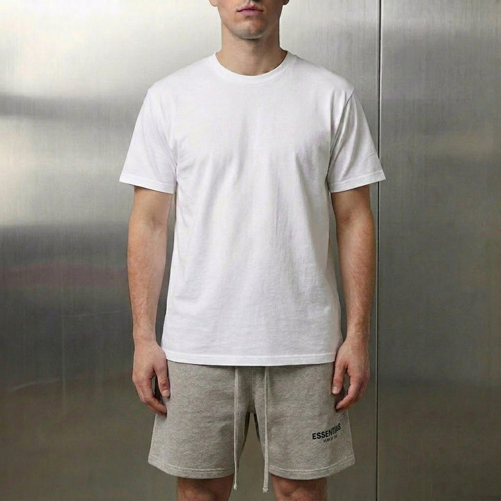 Fear of God Essentials Shorts 'Dark Heather Oatmeal' (SS22)
