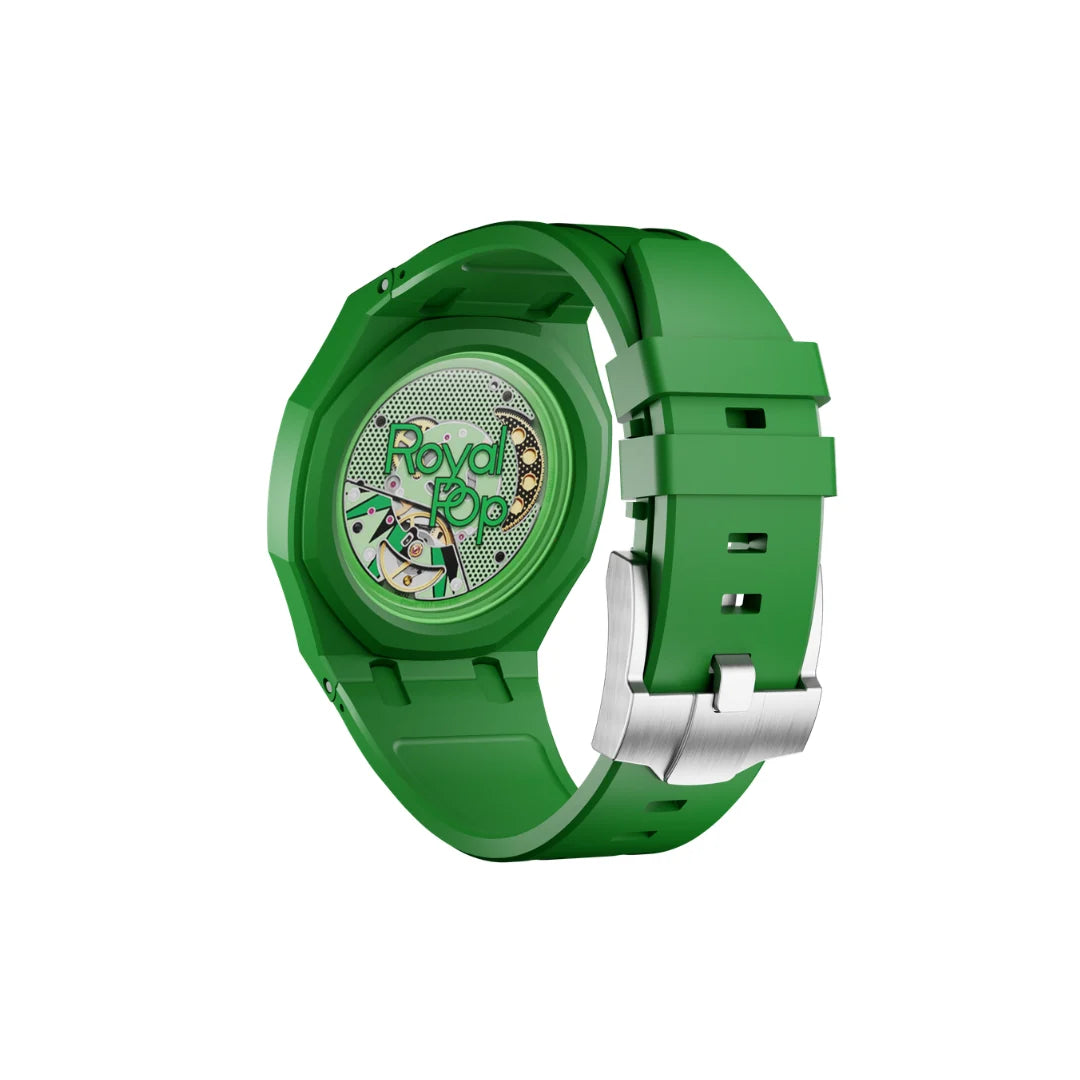 Swatch X Audemars Piguet Royal Pop Silicone Watch Strap 'Green Eight'