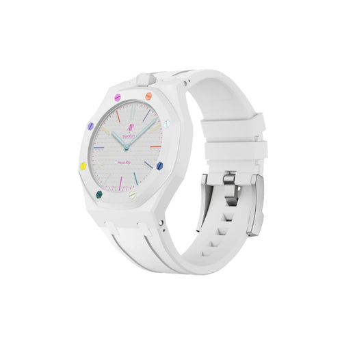 Swatch X Audemars Piguet Royal Pop Silicone Watch Strap 'Huit Blanc'