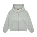BROKEN PLANET MARKET ZIP UP HOODIE ASH HEATHER GREY