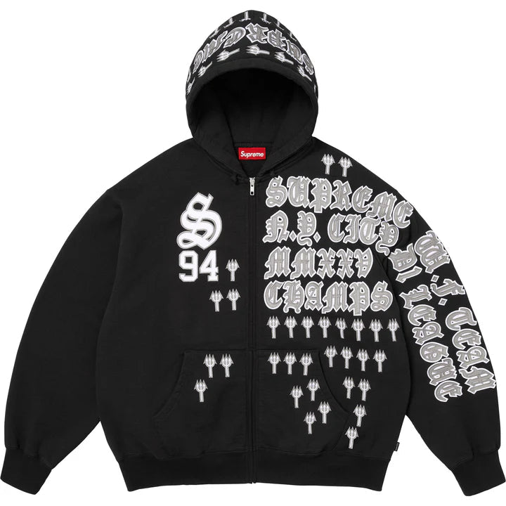 SUPREME LEAGUE CHAMPS ZIP UP TRACKSUIT “BLACK”