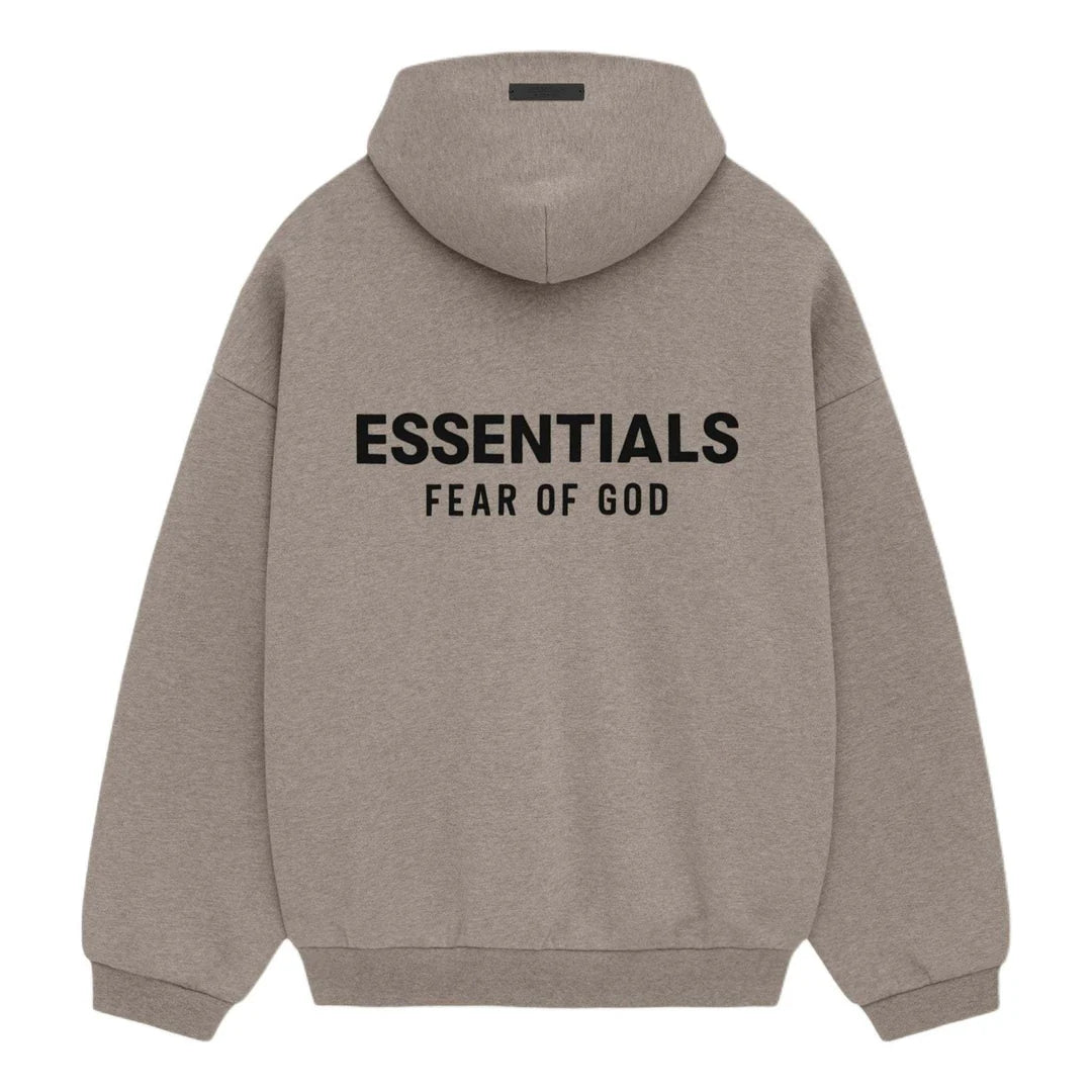 Fear Of God Essentials Fleece Heather Grey Tracksuit (FW24)