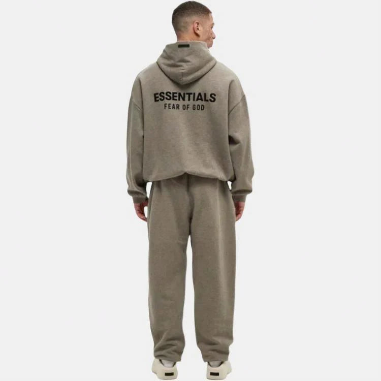 Fear Of God Essentials Fleece Heather Grey Tracksuit (FW24)