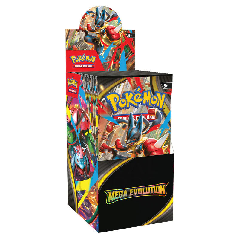 mega evolutions half booster box Evolution Enhanced Pokemon Pokmon of all types are putting everything on the line to become Mega Evolution Pokmon ex Pokmon Mega Evolution Half Booster