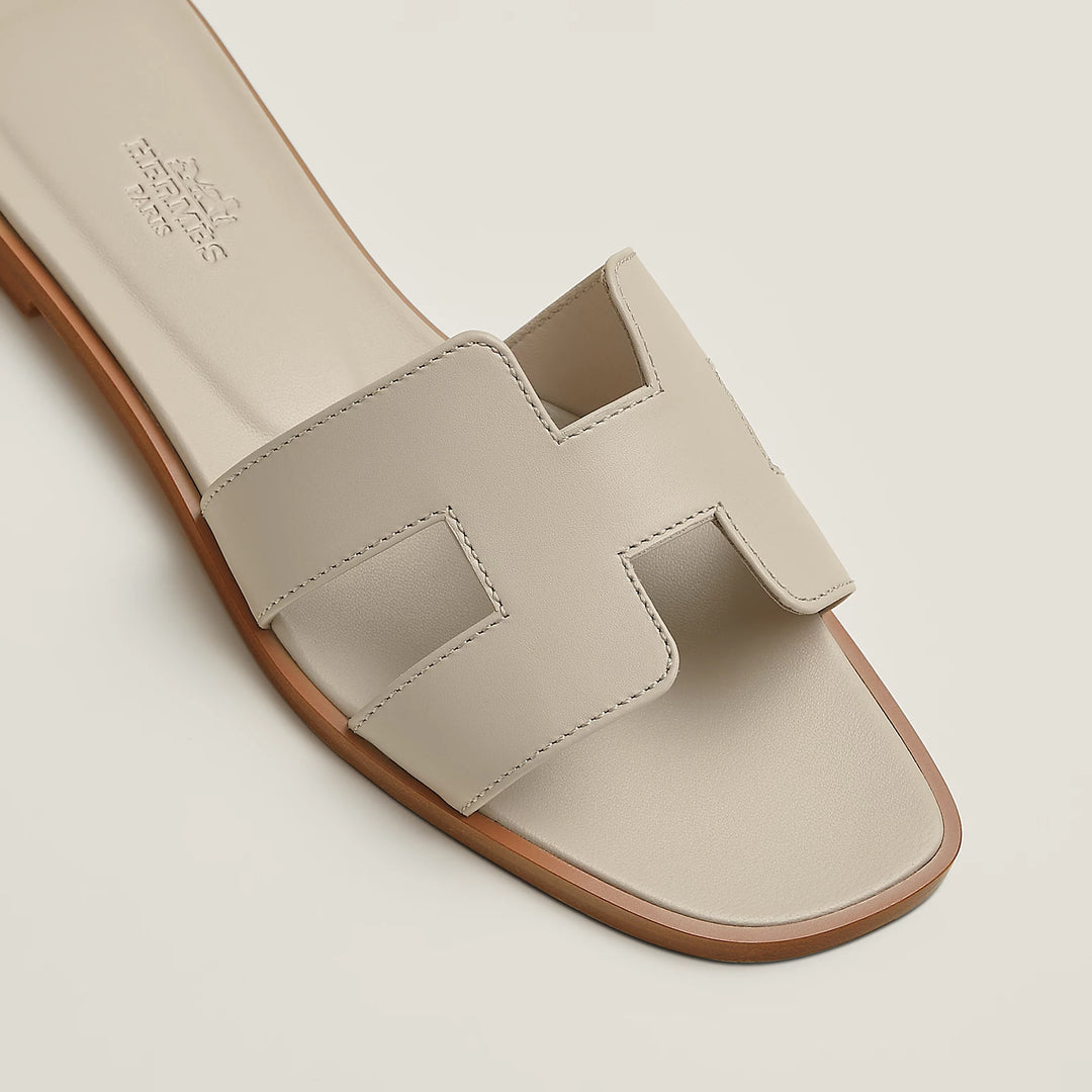 Hermès Paris Oran White Sandal