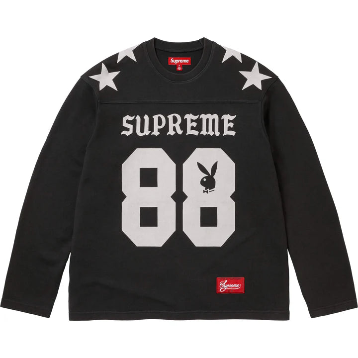 Supreme x Playboy L/S Football Top 'Black'