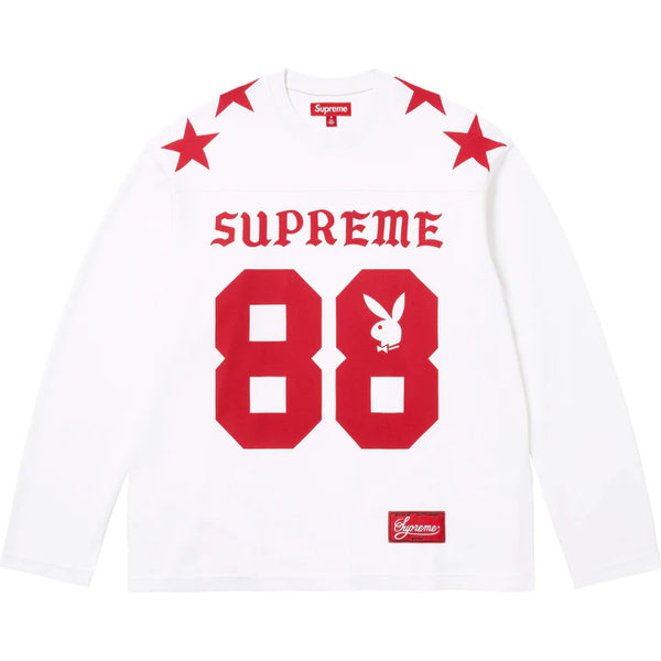 Supreme x Playboy L/S Football Top – White