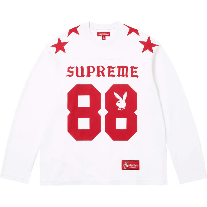 Supreme x Playboy L/S Football Top – White