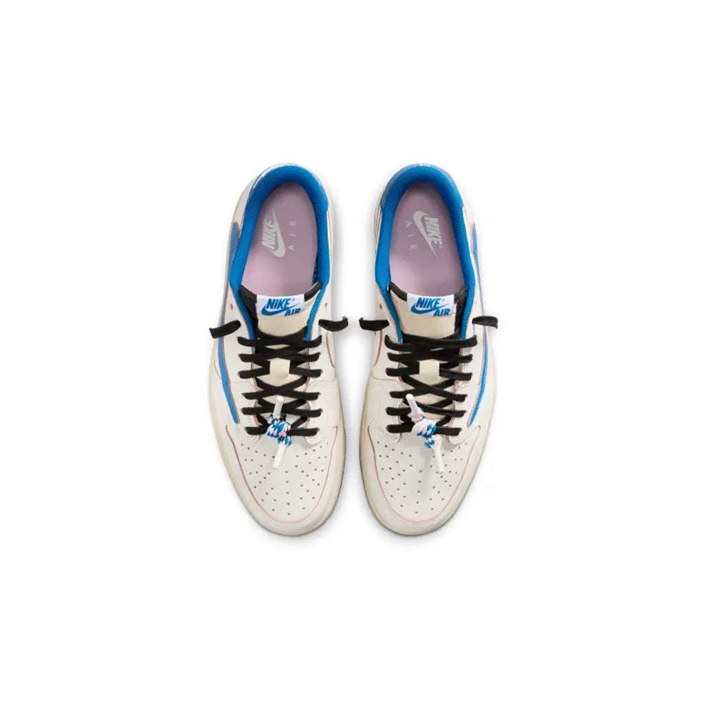 FRAGMENT DESIGN X TRAVIS SCOTT X JORDAN 1 LOW OG SP 'SAIL MILITARY BLUE'