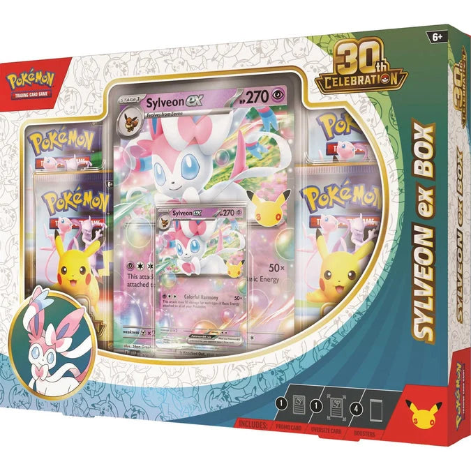 POKÉMON TCG: 30TH CELEBRATION SYLVEON EX BOX