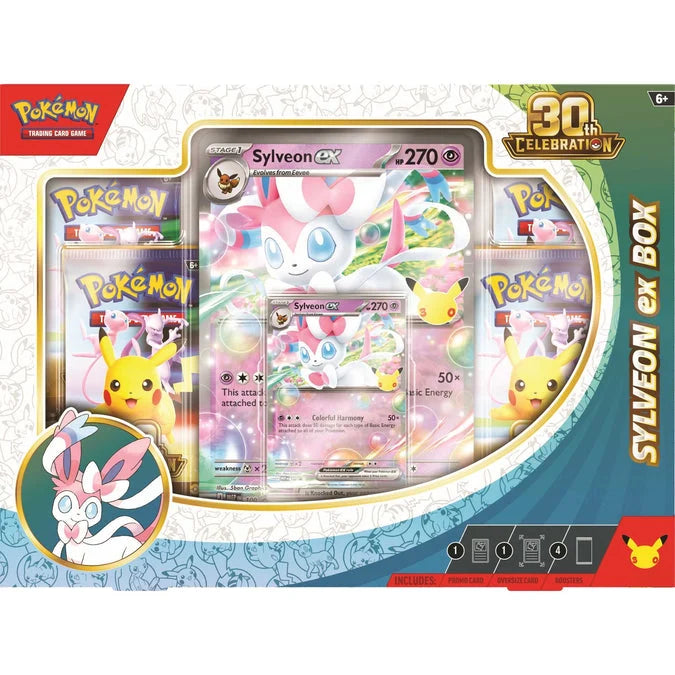 POKÉMON TCG: 30TH CELEBRATION SYLVEON EX BOX