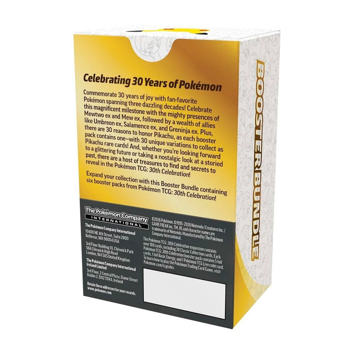 POKÉMON TCG: 30TH CELEBRATION BOOSTER BUNDLE