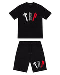 Trapstar TRP Shorts Set - Black/Infrared