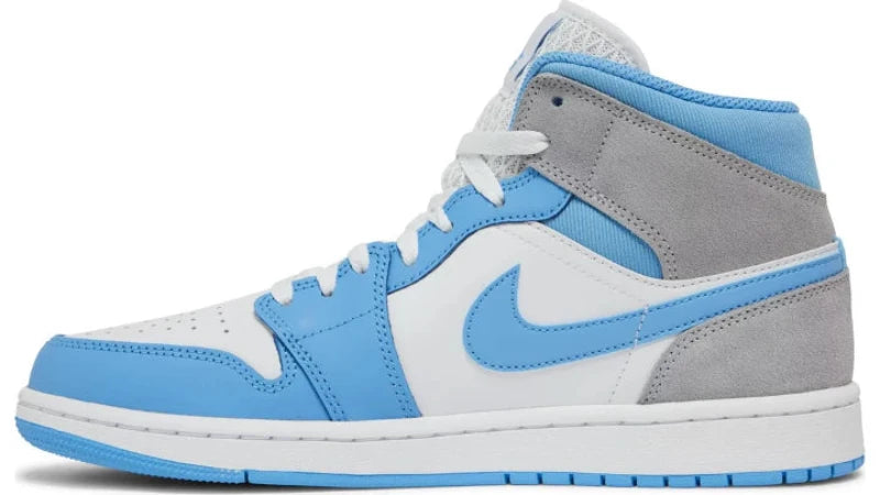 Jordan 1 Mid University Blue Grey