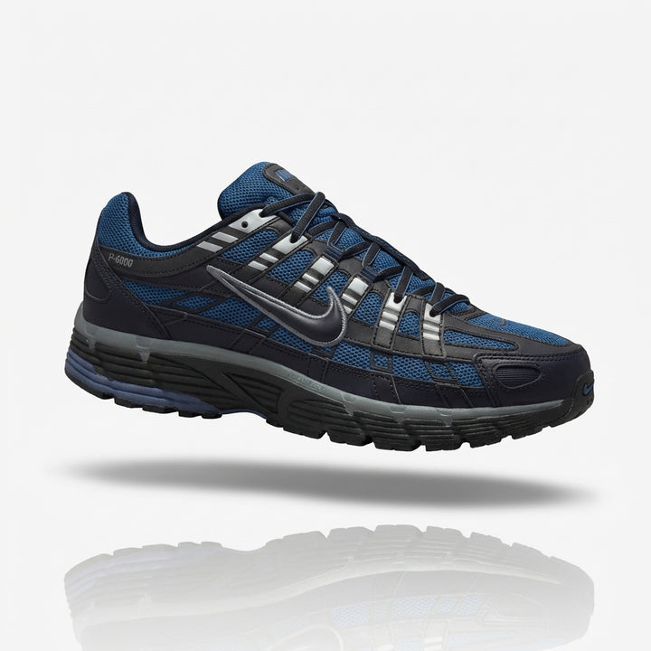 Nike P-6000 Black Cool Diffused Blue - Retro Running Sneaker | HOODLUMS UK