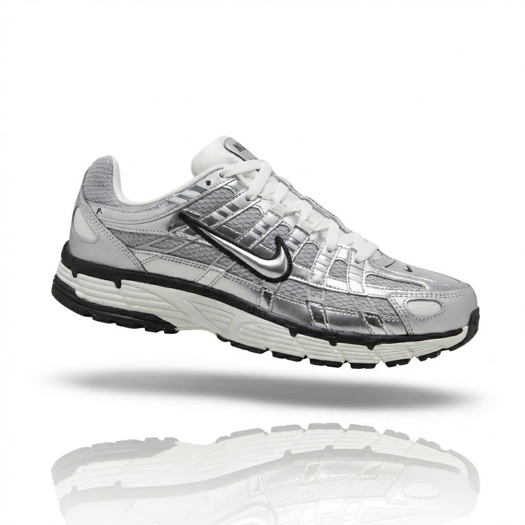 Nike P-6000 Metallic Silver - Retro Running Sneaker | HOODLUMS UK