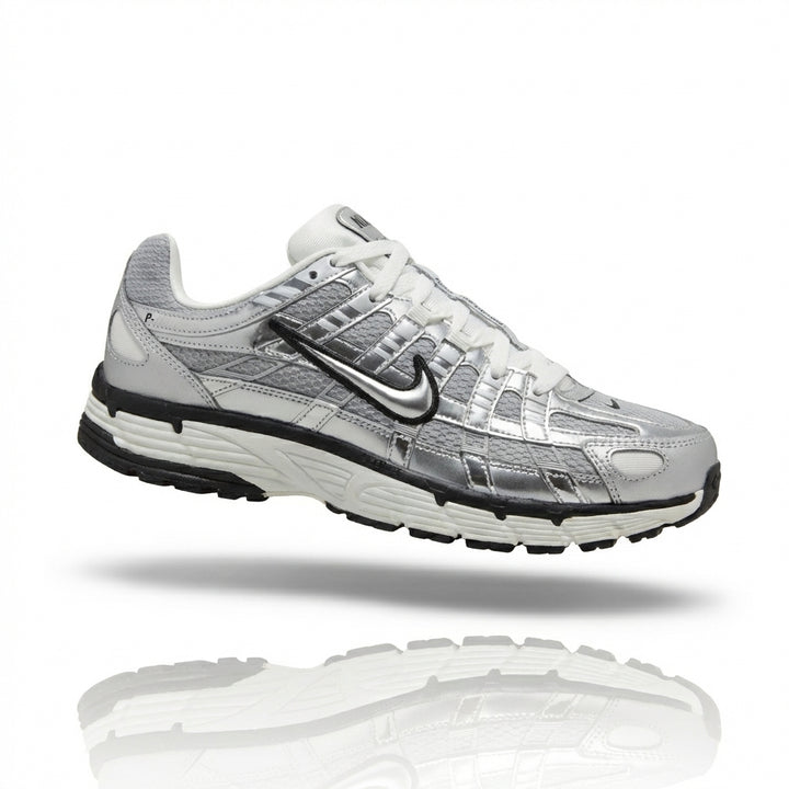 Nike P-6000 Metallic Silver - Retro Running Sneaker | HOODLUMS UK