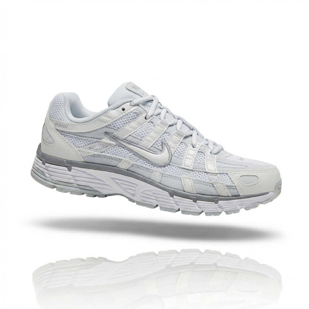 Nike P-6000 Summit White Pure Platinum Women's - Retro Running Sneaker | HOODLUMS UK