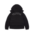 TRAPSTAR IRONGATE DETACHABLE HOODED PUFFER JACKET - BLACK