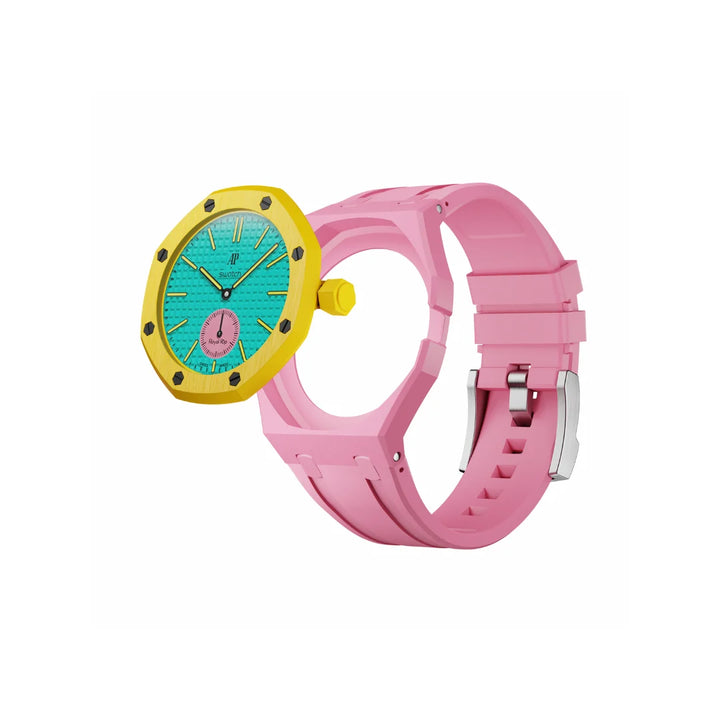 Swatch X Audemars Piguet Royal Pop Silicone Watch Strap 'OTG ROZ'