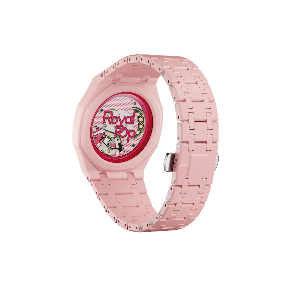 Swatch X Audemars Piguet Royal Pop Bioceramic Watch Strap 'Otto Rosso'