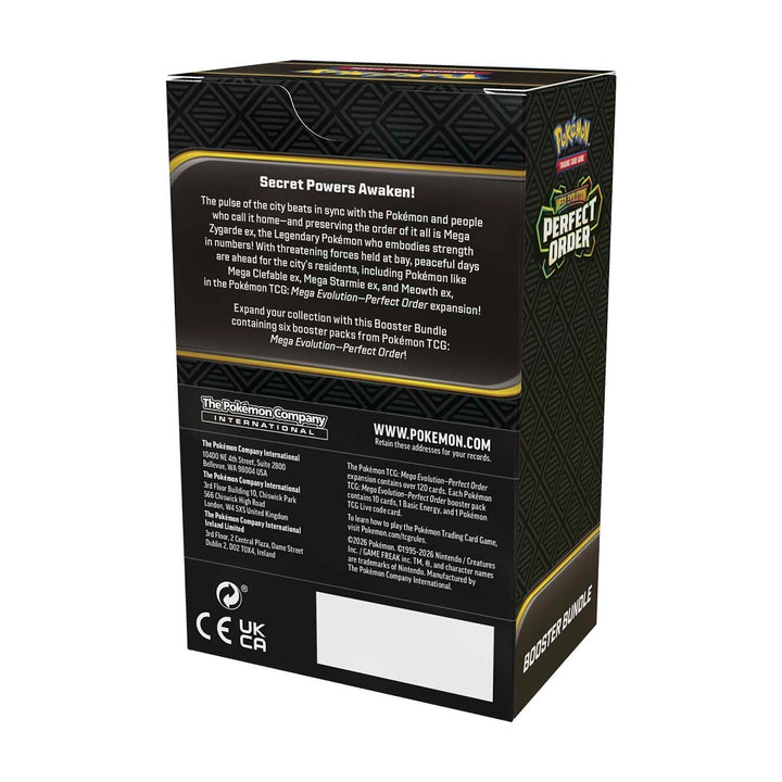 Pokemon TCG Mega Evolution 'Perfect Order' Booster Bundle (6 Packs)