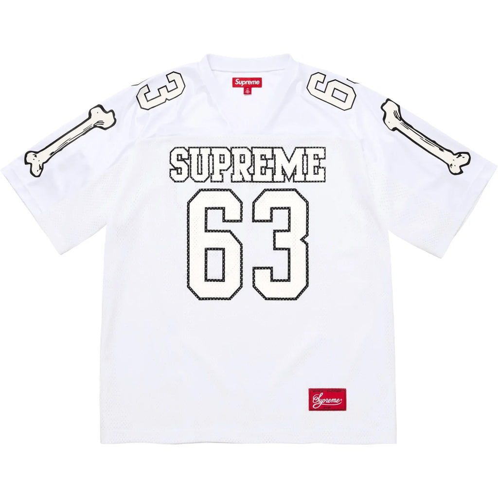 シャツ Supreme Bones Football Jersey L Maillot de football Supreme Bones rouge Homme de la