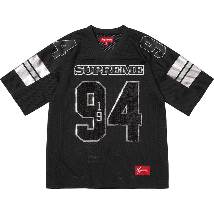 Supreme Sequin Football Jersey Navy – HOODLUMS UK