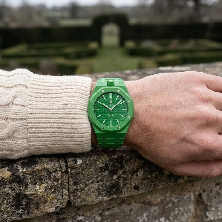 Swatch X Audemars Piguet Royal Pop Bioceramic Watch Strap 'Green Eight'