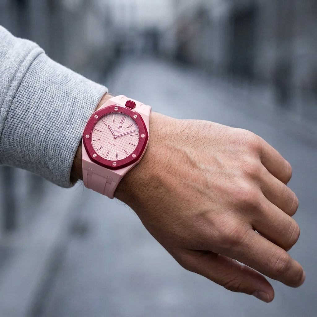 Swatch X Audemars Piguet Royal Pop Silicone Watch Strap 'Otto Rosso'