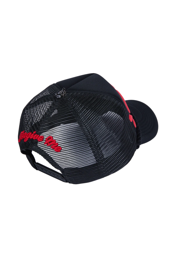Syna World Rope Trucker Hat - Black / Red