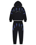 Trapstar Arch Chenille 2.0 Tracksuit 'Black/Blue Cotton Black'