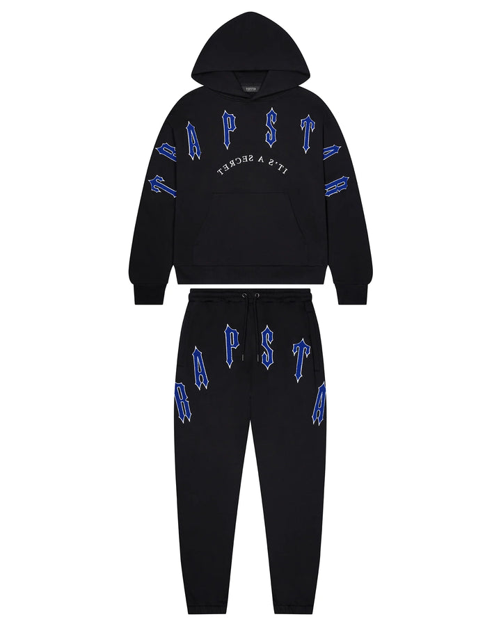 Trapstar Chenille Decoded Hoodie Tracksuit - Grey/Blue