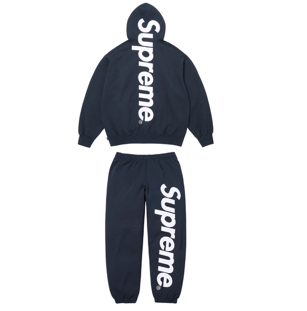 Supreme Satin Appliqué Tracksuit Set 2026 'Navy'